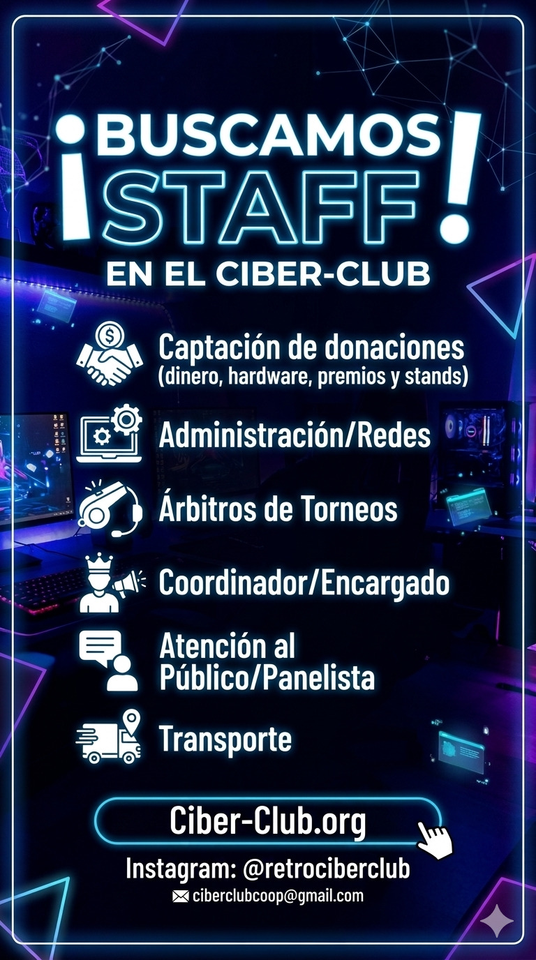 Buscamos Staff Ciber-Club